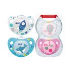 Nuk Trendline Adore Σιλικόνης 6-18m 2τμχ 