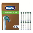 Oral-B Cross Action CleanMaximizer White Ανταλλακτικές Κεφαλές για Ηλεκτρική Οδοντόβουρτσα 10τμχ