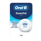 Oral-B Essential Floss Κηρωμένο Οδοντικό Νήμα Χωρίς Γεύση 50m