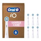 Oral-B iO Gentle Care Ανταλλακτικές Κεφαλές Ηλεκτρικής Οδοντόβουρτσας Λευκό Χρώμα6τμχ