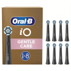 Oral-B iO Gentle Care Black Ανταλλακτικές Κεφαλές Ηλεκτρικής Οδοντόβουρτσας 8τμχ