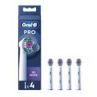 Oral-B Pro 3D White Ανταλλακτικές Κεφαλές Ηλεκτρικής Οδοντόβουρτσας 4 τμχ