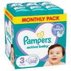 Pampers Active Baby Monthly Pack No.3 (6-10kg) Βρεφικές Πάνες - 208τεμ