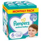 Pampers Active Baby No.6 Monthly Pack (13-18 kg) 128 Πάνες