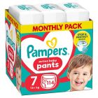 Pampers Pants No.7 Monthly Pack (15kg+) Βρεφικές Πάνες Βρακάκι 114τεμ