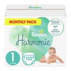 Pampers Harmonie Monthly Pack No1 (2-5kg) 102 πάνες
