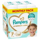 Pampers Premium Care Πάνα No 7 (15kg+) 120 τμχ