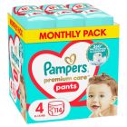 Pampers Premium Care Pants No4 Monthly Pack 9-15kg Βρεφικές Πάνες 114τεμ