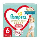 Pampers Premium Care Pants No 6 (15+kg) Πάνες-Βρακάκι 31τμχ