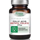 Power of Nature Platinum Range Folic Acid Methyl Folate 400μg 60caps