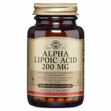 SOLGAR ALPHA LIPOIC ACID 200MG VEGICAPS 50S
