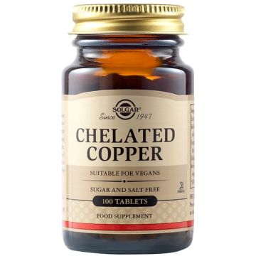 SOLGAR CHELATED COPPER 2.5MG 100TAB