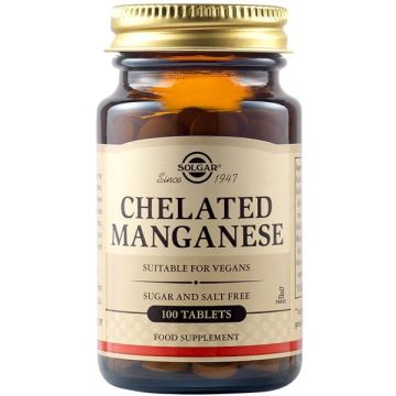 Solgar Chelated Manganese 8mg 100 ταμπλέτες 