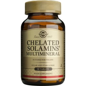 SOLGAR CHELATED SOLAMINS MULTI MINERAL TABS 90S