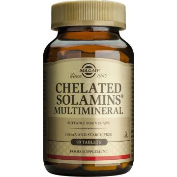 SOLGAR CHELATED SOLAMINS MULTI MINERAL TABS 90S