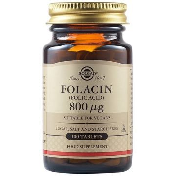 SOLGAR - FOLACIN FOLIC ACID 800μg tabs 100s