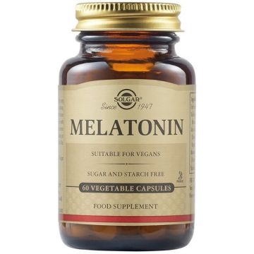 Solgar Melatonin Συμπλήρωμα για τον Ύπνο 60 φυτικές κάψουλες