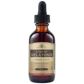 Solgar Liquid Melatonin Συμπλήρωμα Διατροφής για τον Ύπνο με Γεύση Κεράσι 59ml