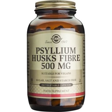 SOLGAR PSYLLIUM HUSKS FIBRE 500MG VEG.CAPS 200S