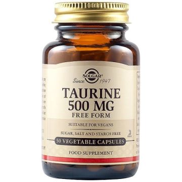 SOLGAR TAURINE 500MG VEGICAPS 50S