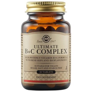 SOLGAR ULTIMATE B+C COMPLEX TABS 30S
