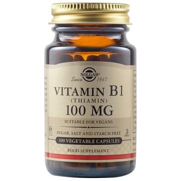 SOLGAR VIT B-1 100MG VEG.CAPS 100S