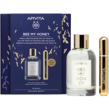 Apivita Set Bee My Honey Eau De Toilette 100ml + Δώρο Επαναγεμιζόμενο Σπρέι Αρώματος 8ml 