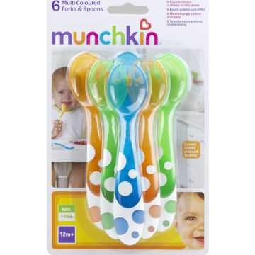 Munchkin Βρεφικό Σετ με Πιρούνι από Πλαστικό για 12+ μηνών 6τμχ