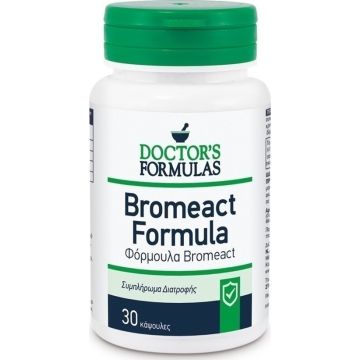 Doctor's Formulas Bromeact Αντιφλεγμονώδης Φόρμουλα για την Αντιμετώπιση του Πόνου, 30 caps