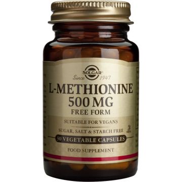 SOLGAR L-METHIONINE - 30 ΦΥΤΙΚΕΣ ΚΑΨΟΥΛΕΣ 500mg 