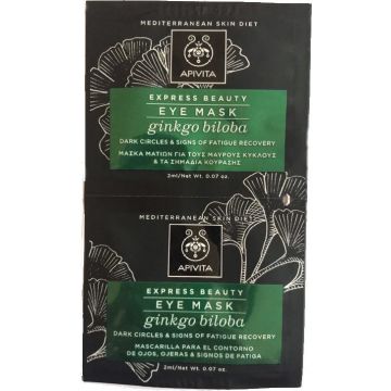 APIVITA EXPRESS BEAUTY ΜΑΣΚΑ ΜΑΤΙΩΝ ΓΙΑ ΤΟΥΣ ΜΑΥΡΟΥΣ ΚΥΚΛΟΥΣ ΜΕ GINKGO BILOBA 2x2ML