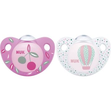 Nuk Trendline Adore Πιπίλα Σιλικόνης 0-6m 2τμχ