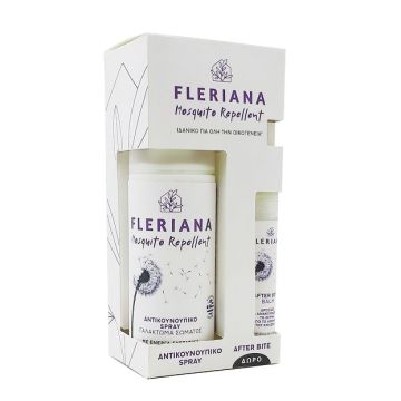 Power Health Fleriana Promo Pack Mosquito Repellent Spray Αντικουνουπικό Γαλάκτωμα Σώματος 100ml & Δώρο After Bite Balm 7ml