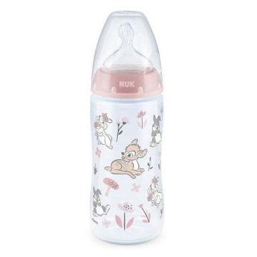 Nuk Disney Dumbo & Bambi Classics First Choice Plus 6-18Μ Μπιμερό με Θηλή Σιλικόνης 300ml