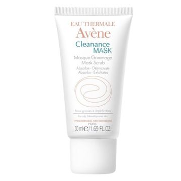 Avene Cleanance Mask Scrub Απολεπιστική Απορροφητική Μάσκα Προσώπου για Λιπαρό Δέρμα με Ατέλειες, 50ml