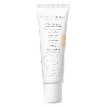 Avene Couvrance Fond de Teint Correcteur Fluide 1.0 Porcelaine Υγρό Διορθωτικό Make Up, 30ml