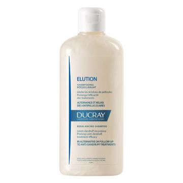 Ducray Elution Shampooing, Σαμπουάν για Εύθραυστα Μαλλιά, Μειώνει την Υποτροπής της Πιτυρίδας 400ml