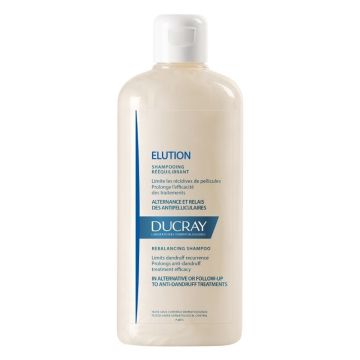 Ducray Elution Shampooing, Σαμπουάν για Εύθραυστα Μαλλιά, Μειώνει την Υποτροπής της Πιτυρίδας 400ml