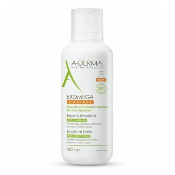 A-Derma Exomega Control Baume Emollient Μαλακτικό Βάλσαμο για το Ατοπικό & πολύ Ξηρό Δέρμα για Πρόσωπο & Σώμα 400ml