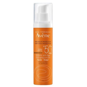 Avene Solaire Anti Age Teinte SPF50+ Αντιγηραντική Αντηλιακή Κρέμα Προσώπου με Χρώμα Χωρίς Άρωμα για Ευαίσθητο Δέρμα 50ml