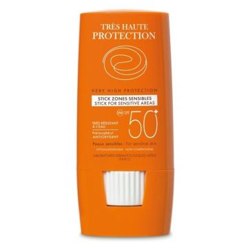 Avene Suncare Stick Zones Sensibles SPF50+ Αντηλιακό Στικ για τις ευαίσθητες εντοπισμένες ζώνες - Πρόσωπο & Σώμα 8g