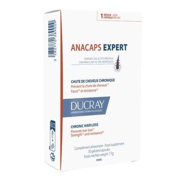 Ducray Anacaps Expert  Συμπλήρωμα Διατροφής Για Την Χρόνια Τριχόπτωση 30 Κάψουλες