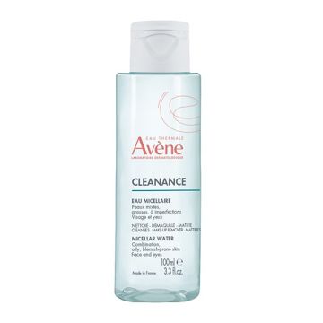 Avene Cleanance Νερό Micellaire Καθαρισμού Προσώπου & Ματιών για Λιπαρό Δέρμα / Με Τάση Ακμής, 100ml