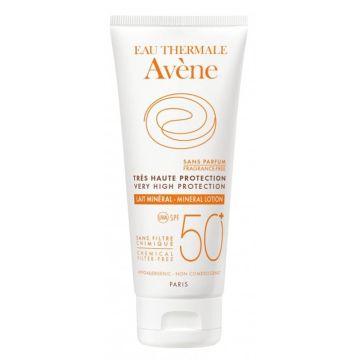 Avene Lait Mineral SPF50+ Αντιηλιακό Γαλάκτωμα Σώματος, για το Μη Ανεκτικό Δέρμα, 100ml