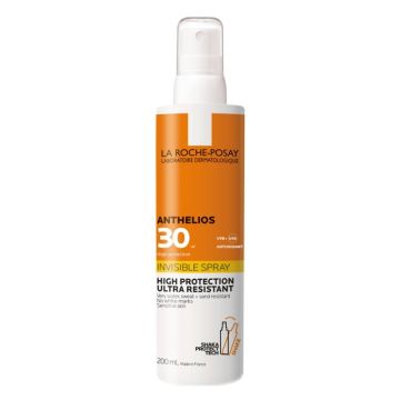 La Roche-Posay Anthelios Αόρατο Σπρέι Σώματος Υψηλής Αντηλιακής Προστασίας Spf30 200ml