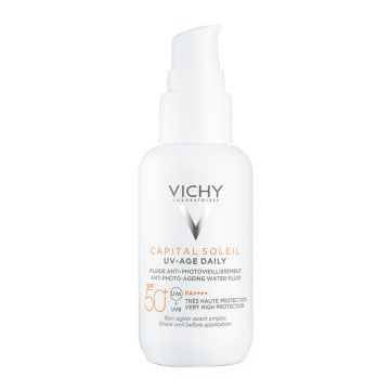 Vichy Capital Soleil UV Age Daily SPF50+ Anti-Aging Sun Cream Λεπτόρρευστο Αντιηλιακό Κατά της Φωτογήρανσης, 40ml