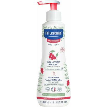 MUSTELA SOOTHING CLEANSING GEL HAIR AND BODY 300ML