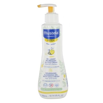  Mustela Nourishing Cleansing Gel with Cold Cream Καθαριστικό Τζελ για Ξηρό Δέρμα Σώμα/Μαλλιά 300ml