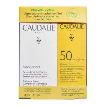 Caudalie Promo Pack Vinoperfect Radiance Serum Complexion Correcting 30ml & Δώρο Vinosun Protect High Protection Cream Αντηλιακό Προσώπου SPF50 25ml
