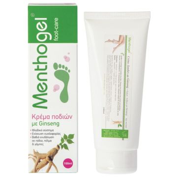 MENTHOGEL ΚΡΕΜΑ ΠΟΔΙΩΝ ΜΕ GINSENG 100ML